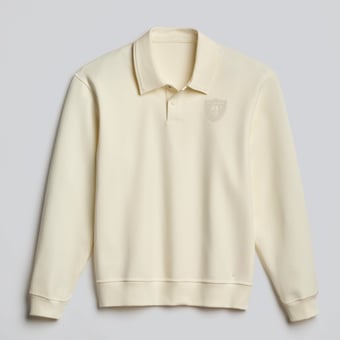 Men's lululemon  Coconut Ivory Las Vegas Raiders Grand Standard Long Sleeve Polo