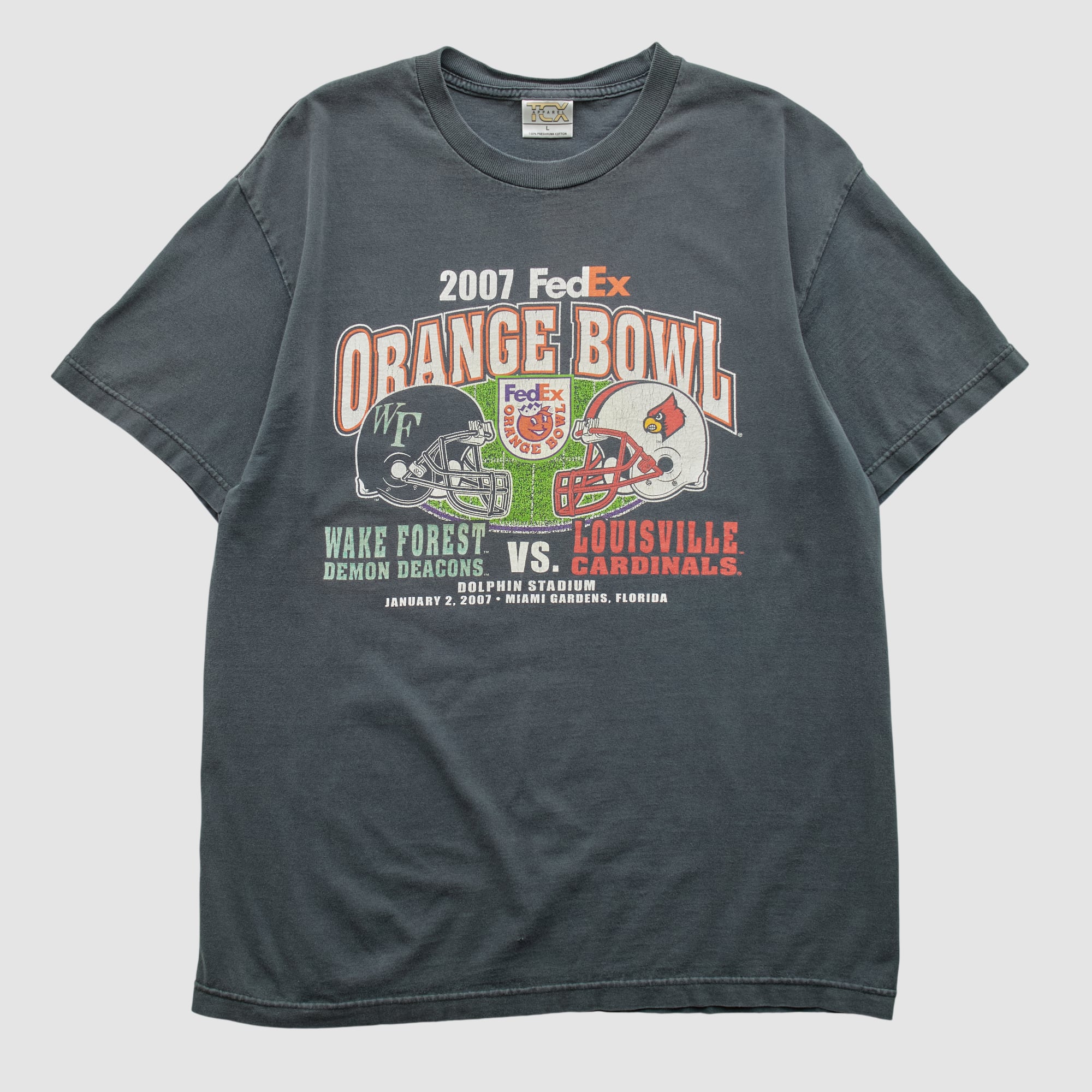 Orange Bowl Cotton Exchange 2007 T-shirt - Black - M by Fanatics Real Vintage