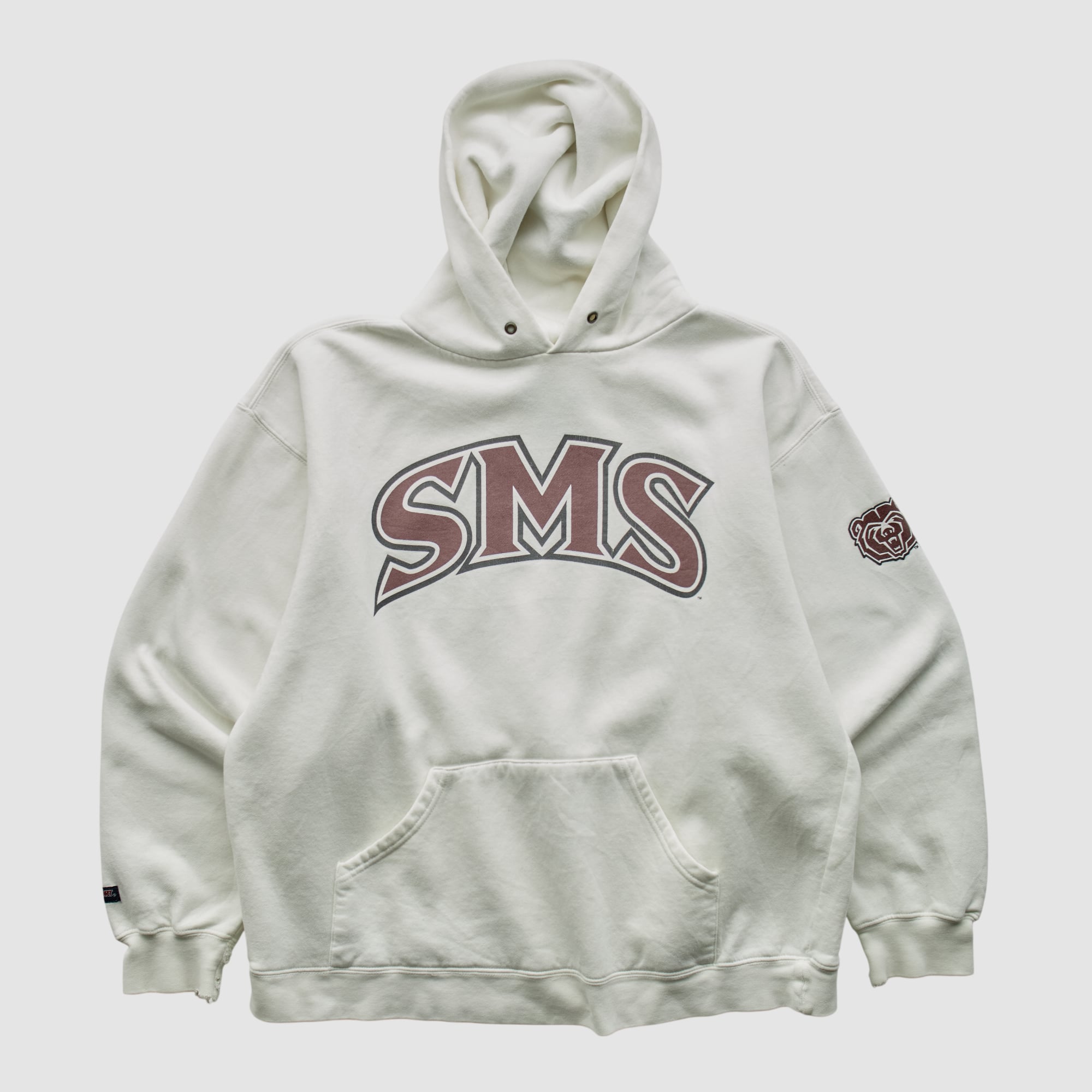 Missouri State University Bears Jansport 2000s Hooded Pullover Sweatshirt - White - M by Fanatics Real Vintage