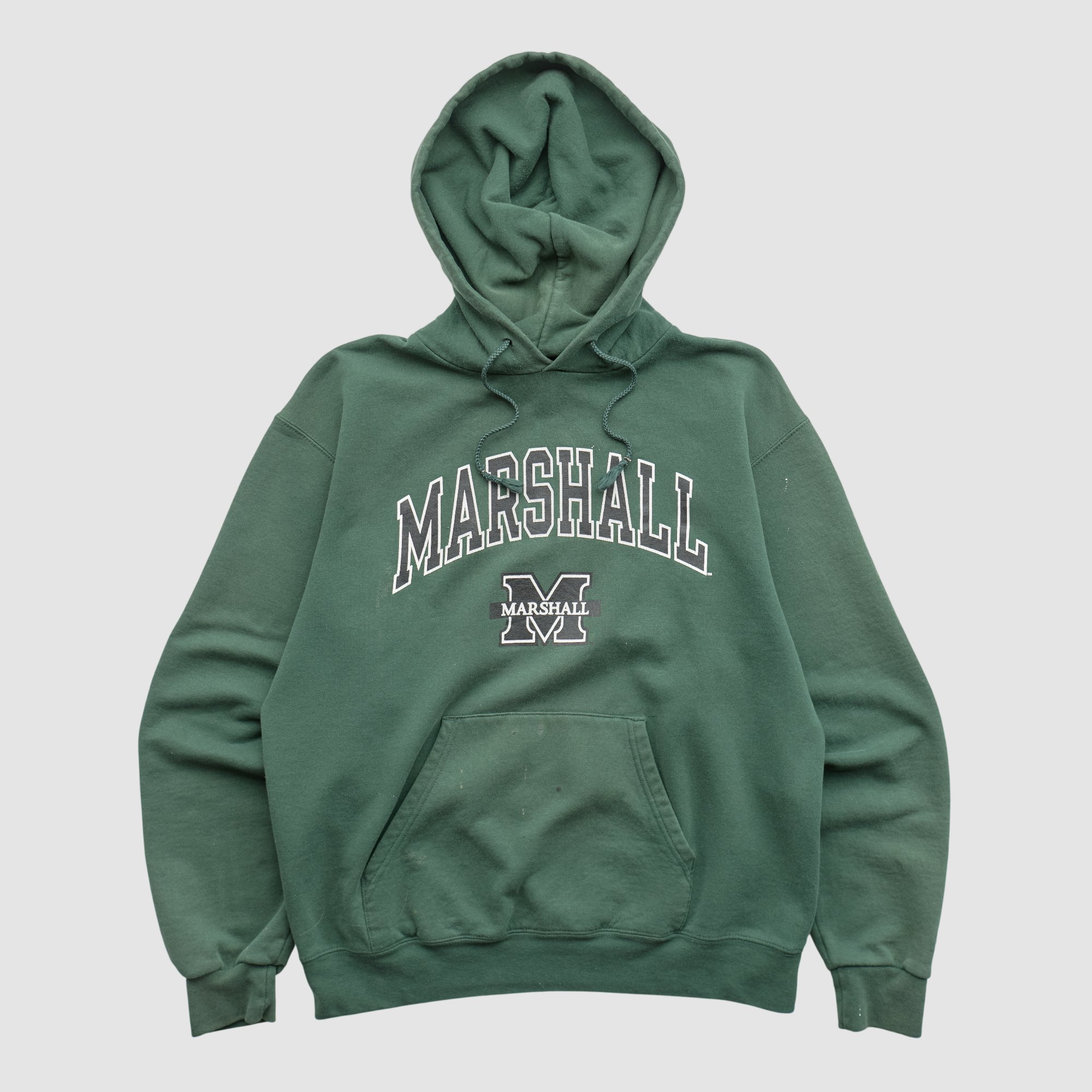 Marshall Thundering Herd Champion 2000s Hooded Pullover Sweatshirt - Green - XS by Fanatics Real Vintage
