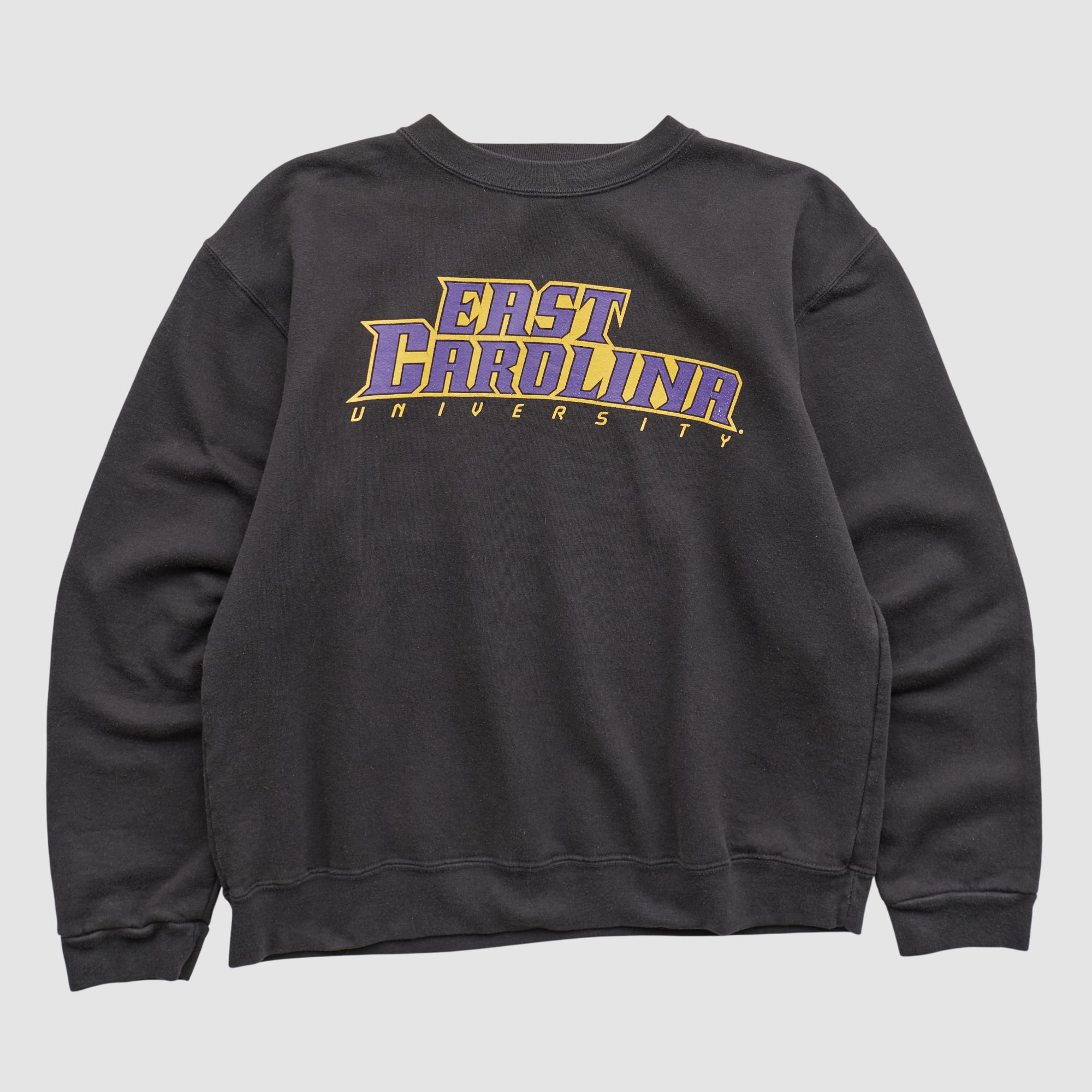 ECU Pirates 2000s Pullover Sweatshirt - Black - XS by Fanatics Real Vintage