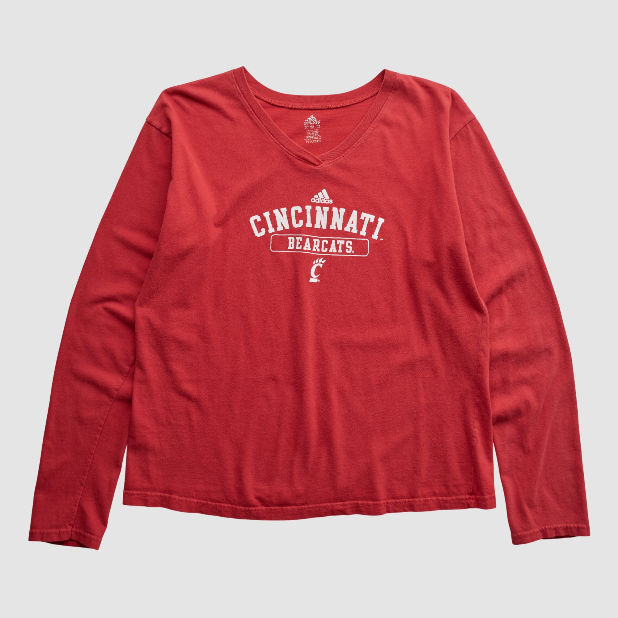 Cincinnati Bearcats Adidas 2000s Long Sleeve T-shirt - Red - L by Fanatics Real Vintage