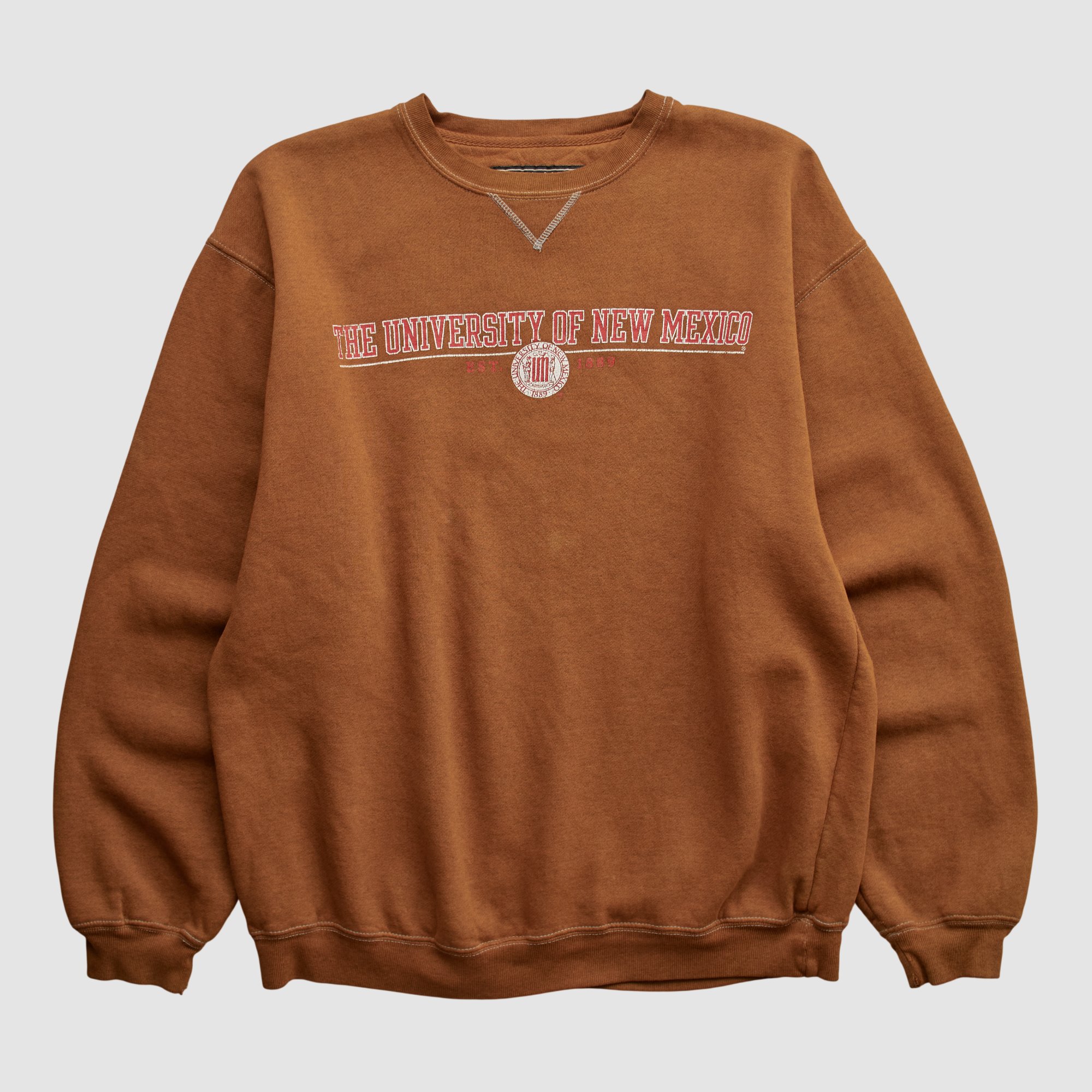 New Mexico Lobos Gear For Sports 2000s Pullover Sweatshirt - Clay - M by Fanatics Real Vintage