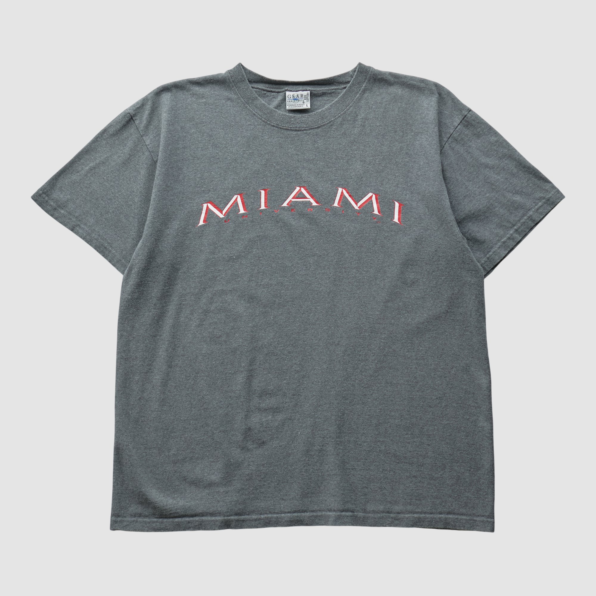 Miami University RedHawks Gear For Sports 2000s T-shirt - Gray - L by Fanatics Real Vintage