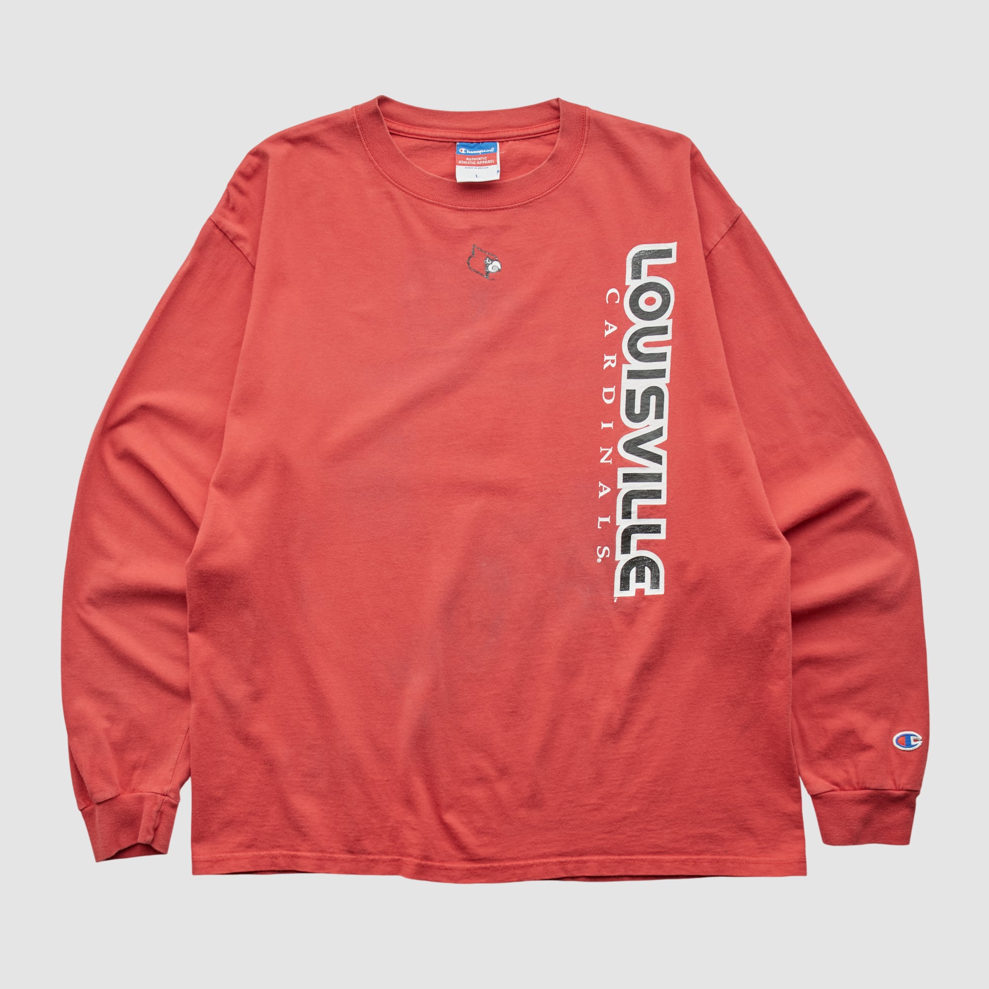 Louisville Cardinals Champion 2000s Long Sleeve T-shirt - Red - M by Fanatics Real Vintage
