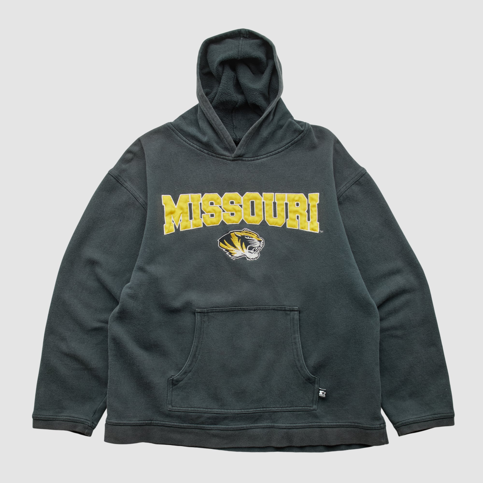 Missouri Tigers Starter 2010s Hooded Pullover Sweatshirt - Black - S by Fanatics Real Vintage