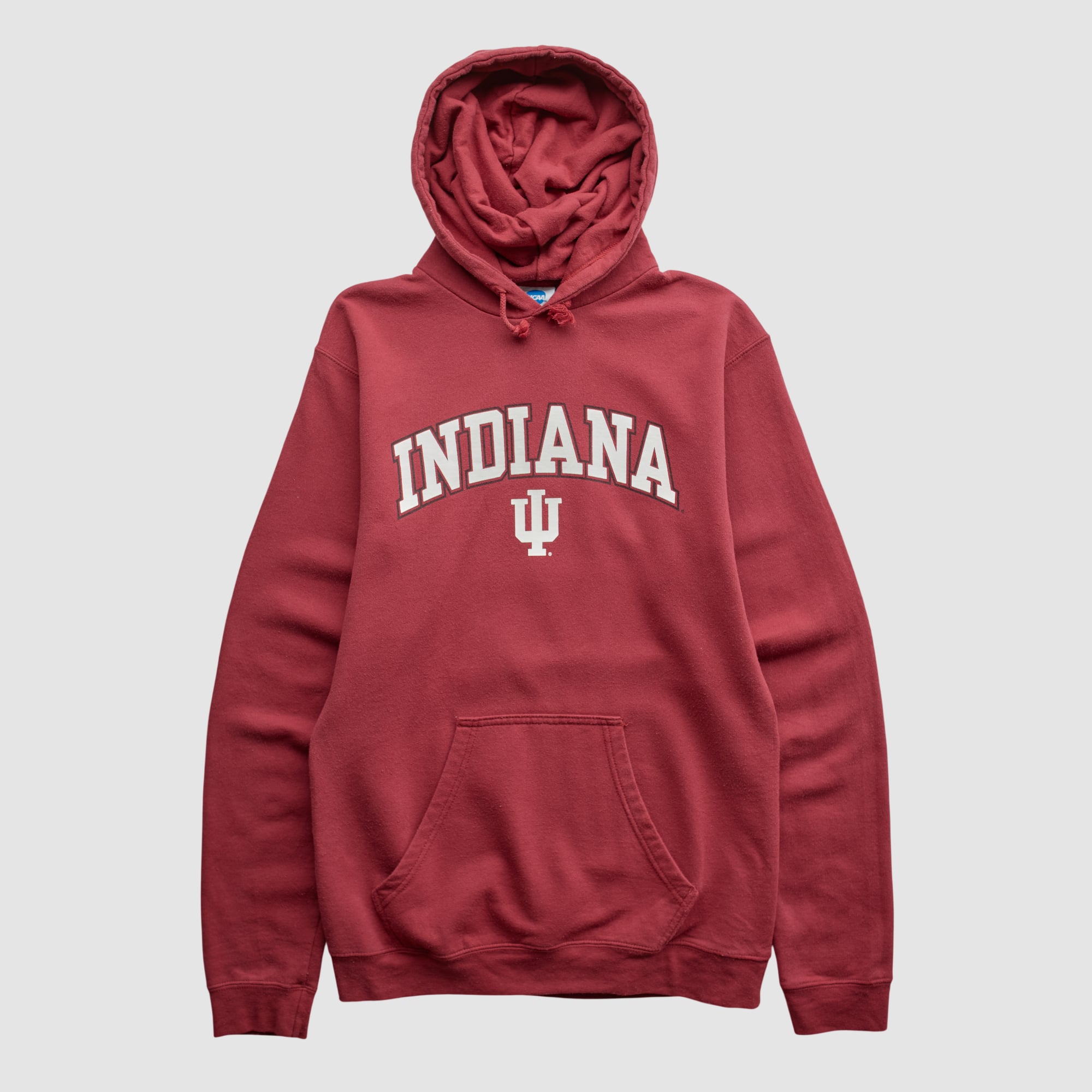 Indiana Hoosiers NCAA 2010s Hooded Pullover Sweatshirt - Maroon - XS by Fanatics Real Vintage