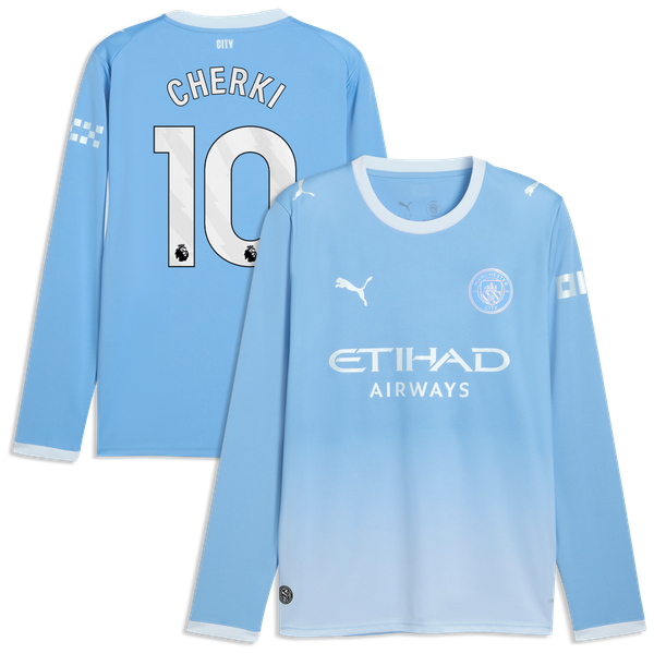 Maillot Domicile Manchester City PUMA 26/27 - Manches longues avec flocage Cherki 10