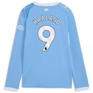 Maillot Domicile Manchester City PUMA 26/27 - Manches longues - Enfant avec flocage Haaland 9, vue 4