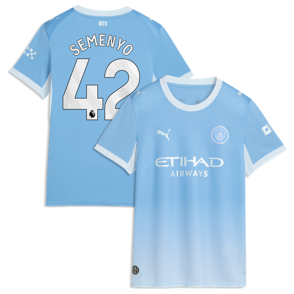 Maillot Domicile Manchester City PUMA 26/27 - Femme avec flocage Semenyo 42