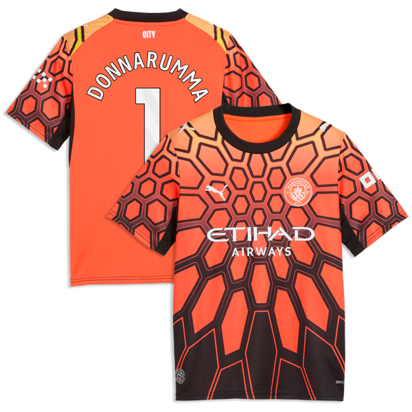 Maillot Gardien Manchester City PUMA 26/27 - Enfant avec flocage Donnarumma 1