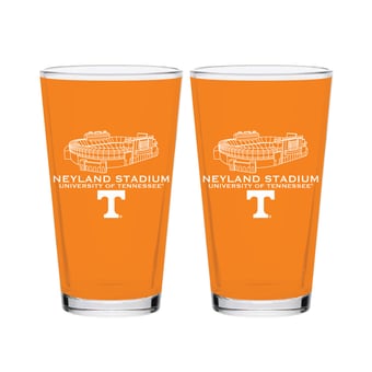 Indigo Falls  Tennessee Volunteers Core Stadium Pint Glass 2-Pack