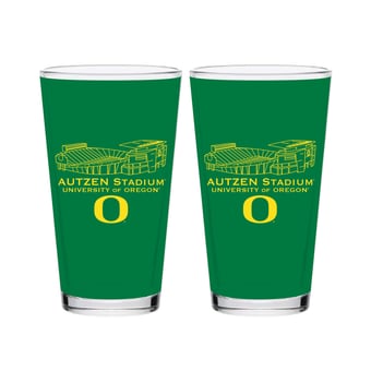 Indigo Falls  Oklahoma Sooners Core Stadium Pint Glass 2-Pack