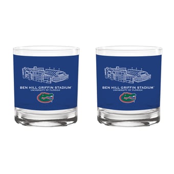 Indigo Falls  Florida Gators Core Stadium Rocks Glass 2-Pack