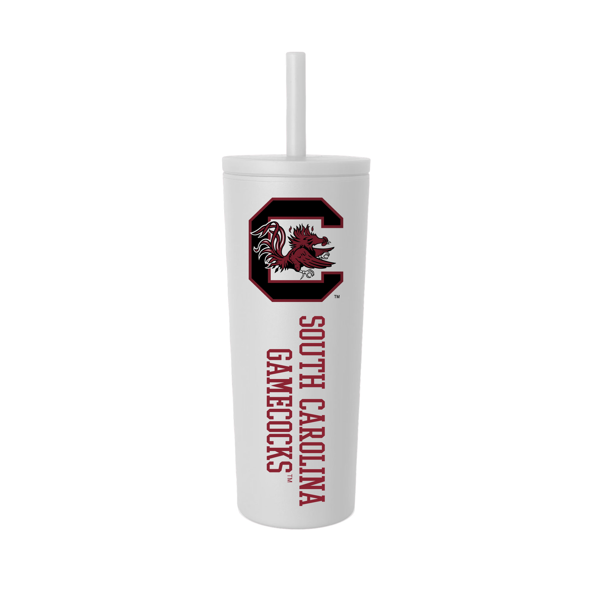 South Carolina Gamecocks 24oz. No Spill Straw Tumbler