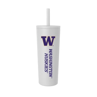 Washington Huskies 24oz. No Spill Straw Tumbler