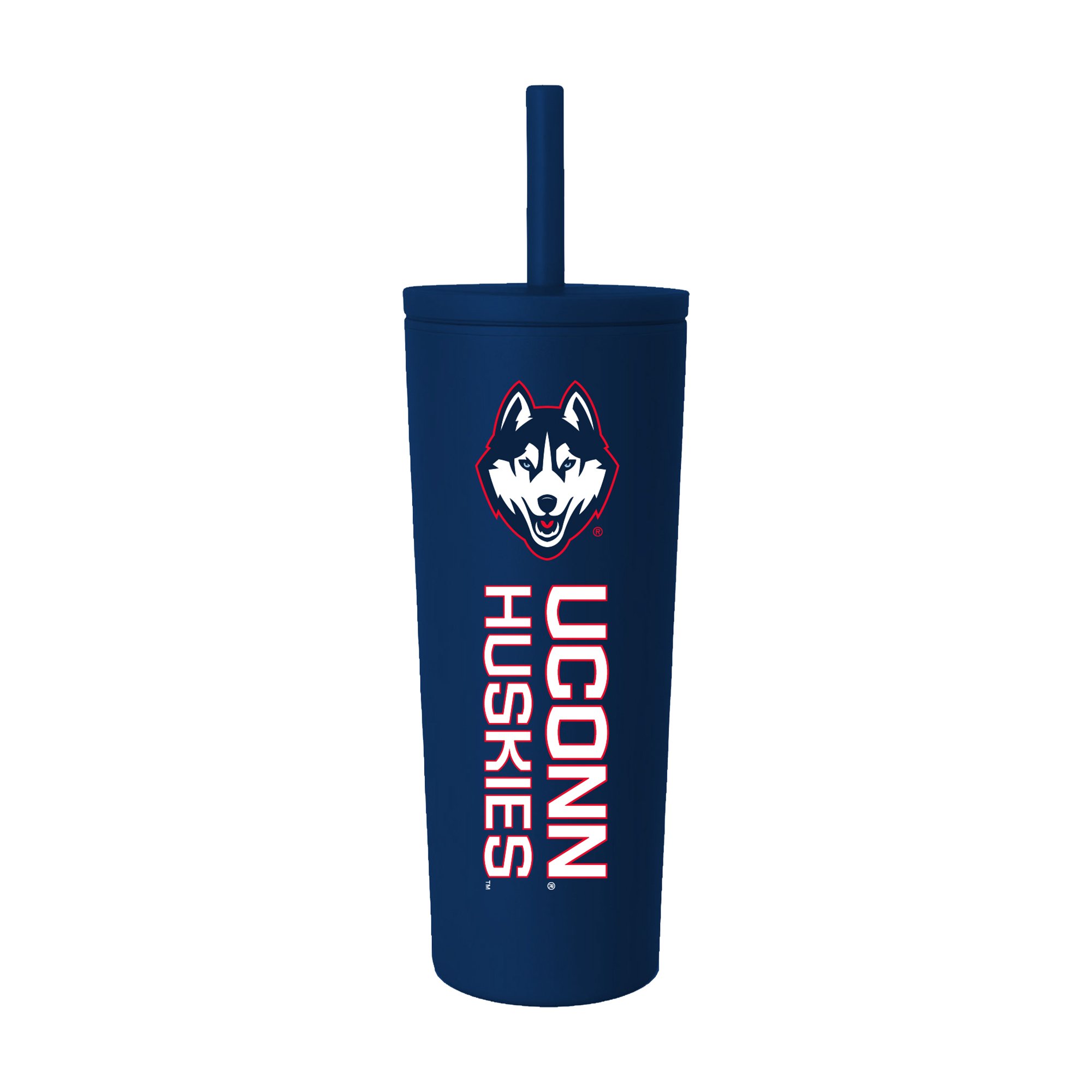 UConn Huskies 24oz. No Spill Straw Tumbler