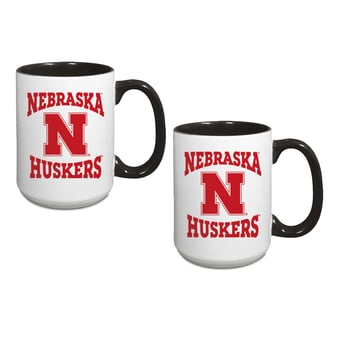 Nebraska Huskers Two-Piece 15oz. Combo Mug Set