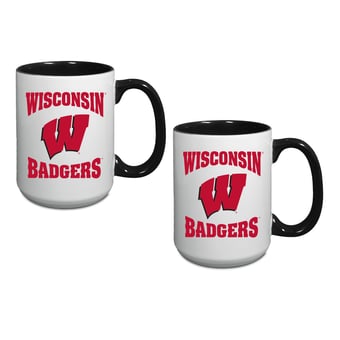 Wisconsin Badgers Two-Piece 15oz. Combo Mug Set