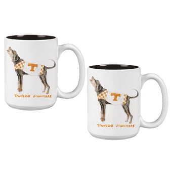 Tennessee Volunteers Two-Piece 15oz. Laura Wilcox Mascot Mug Set