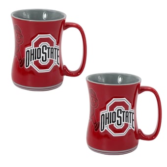 Indigo Falls  Ohio State Buckeyes Core Barista Mug Set of 2