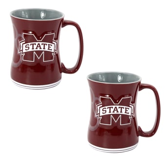 Indigo Falls  Mississippi State Bulldogs Two-Piece 16oz. Core Barista Mug Set
