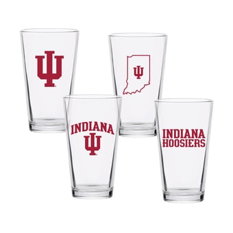 Indiana Hoosiers 16oz. Collector Pint Glass Four-Piece Set