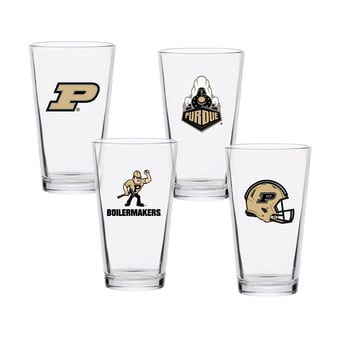 Purdue Boilermakers 16oz. Collector Pint Glass Four-Piece Set