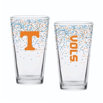 Indigo Falls Tennessee Volunteers Confetti Pints - Set of 2