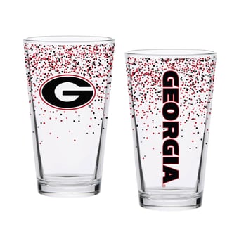 Indigo Falls Georgia Bulldogs Confetti Pints - Set of 2