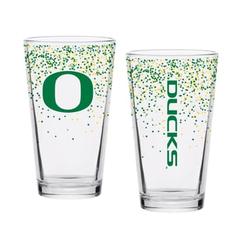 Indigo Falls Oregon Ducks Confetti Pints - Set of 2