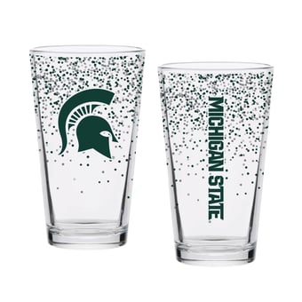 Indigo Falls Michigan State Spartans Confetti Pints - Set of 2