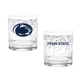 Indigo Falls Penn State Nittany Lions Confetti Rocks Glass Set of 2