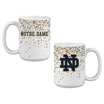 Indigo Falls Notre Dame Fighting Irish Confetti Mug - Set of 2