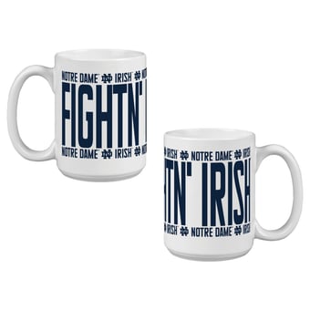 Indigo Falls Notre Dame Fighting Irish Elevated Mug - Set of 2