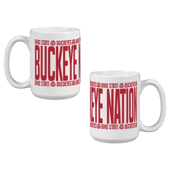 Indigo Falls Ohio State Buckeyes Elevated Mug - Set of 2