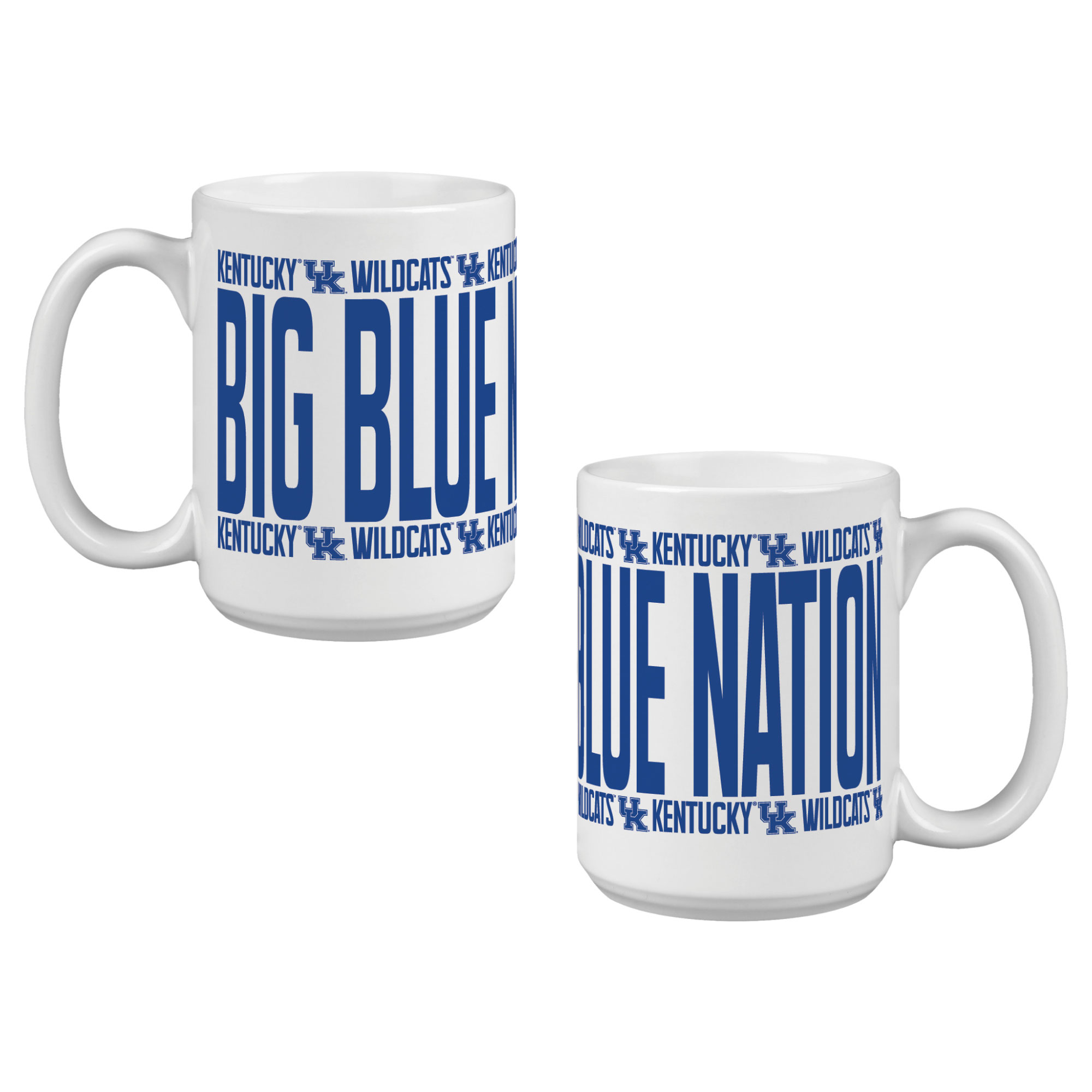 Indigo Falls Kentucky Wildcats Elevated Mug - Set of 2
