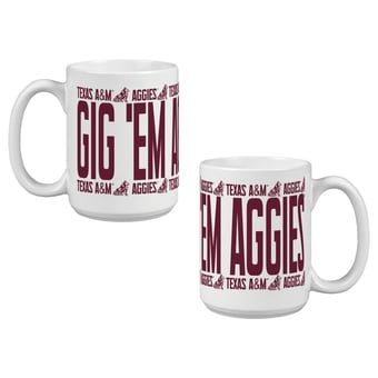 Indigo Falls Texas A&M Aggies Elevated Mug - Set of 2