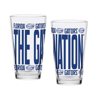 Indigo Falls Florida Gators Elevated Pint Glass Set of 2