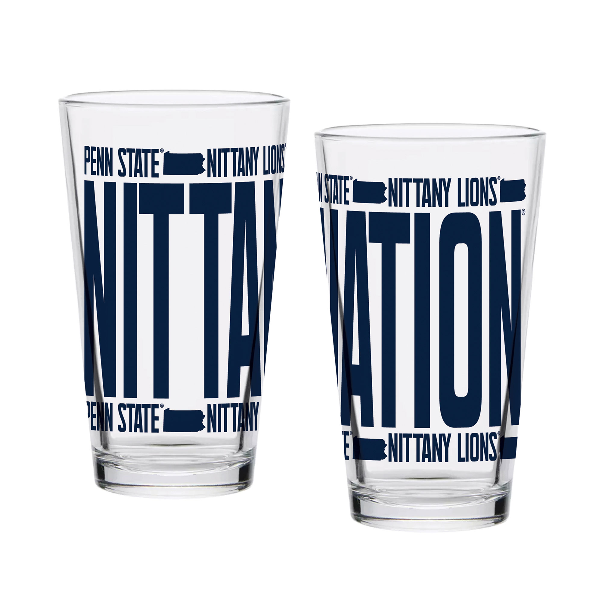 Indigo Falls Penn State Nittany Lions Elevated Pint Glass Set of 2