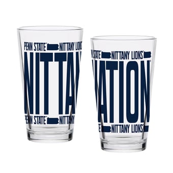 Indigo Falls Penn State Nittany Lions Elevated Pint Glass Set of 2