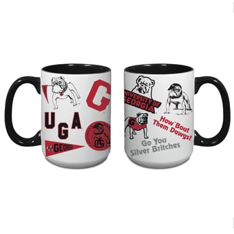 Indigo Falls Georgia Bulldogs Core College Vintage Medley Two-Pack Mug Set