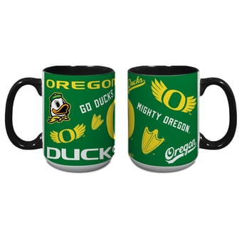Indigo Falls Oregon Ducks Core College Vintage Medley Two-Pack Mug Set