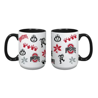 Indigo Falls Ohio State Buckeyes Core College Vintage Medley Two-Pack Mug Set