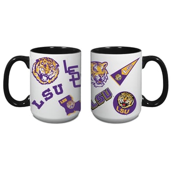 Indigo Falls LSU Tigers Core College Vintage Medley Two-Pack Mug Set