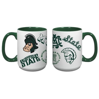 Indigo Falls Michigan State Spartans Core College Vintage Medley Two-Pack Mug Set