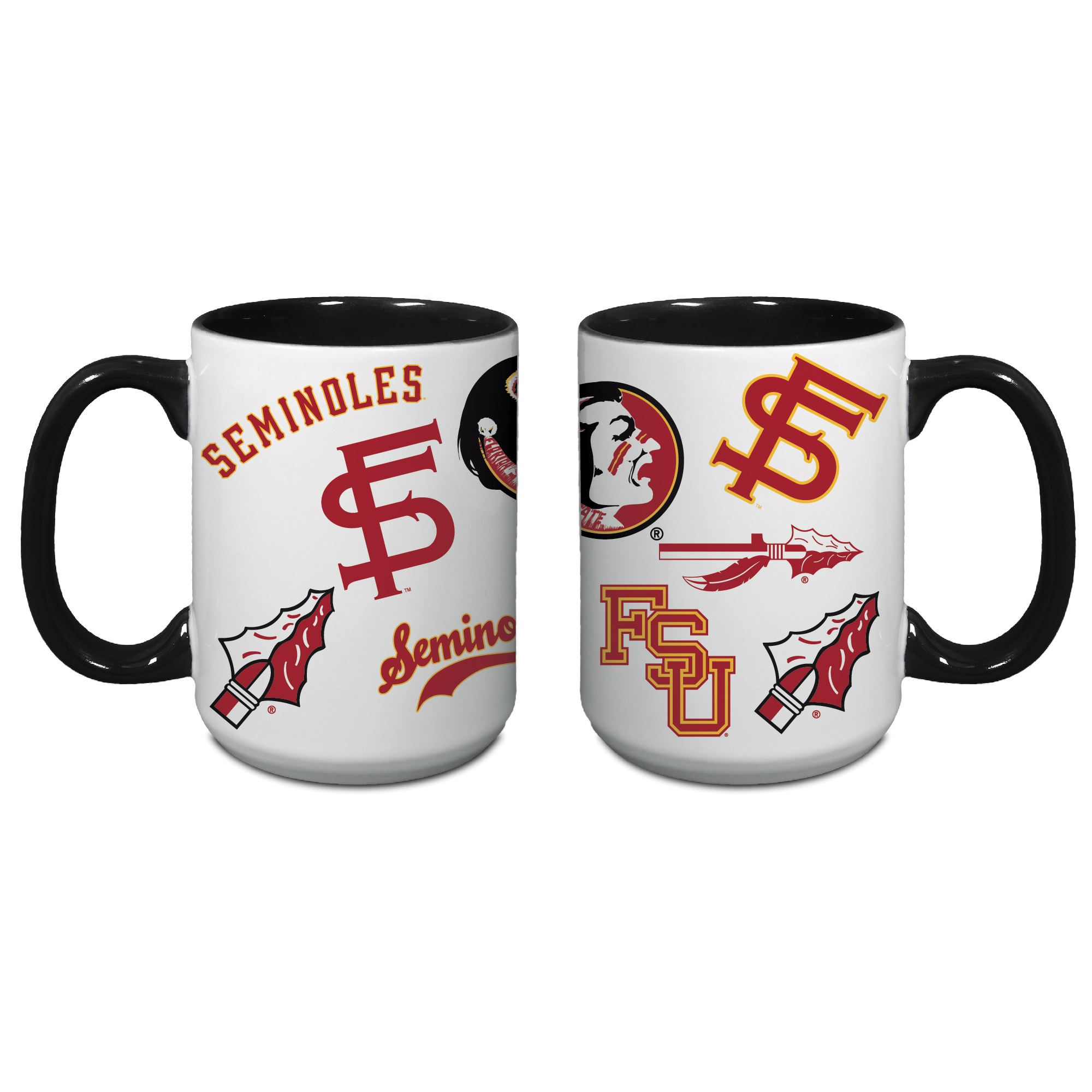 Indigo Falls Florida State Seminoles Core College Vintage Medley Two-Pack Mug Set