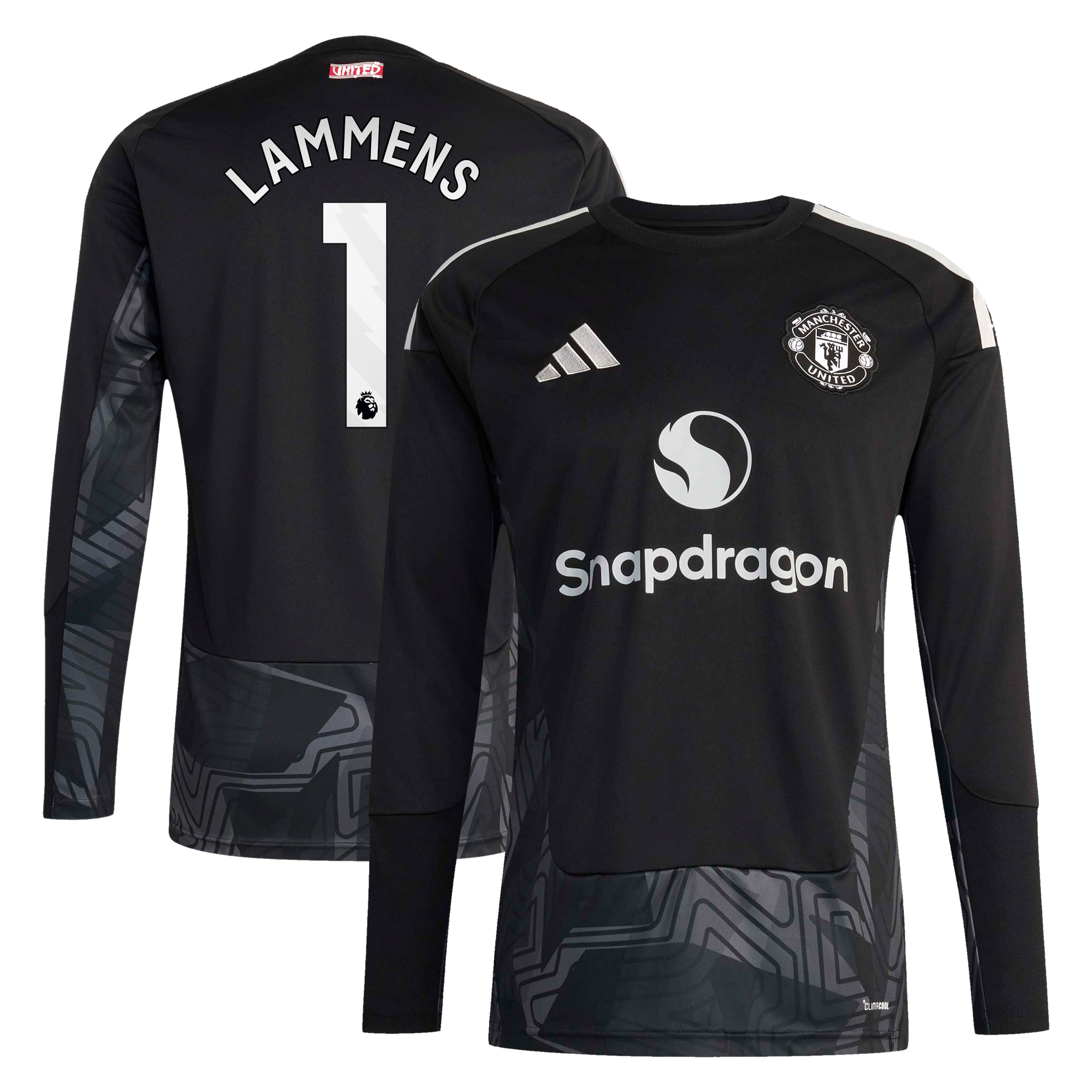 Maillot de gardien de but Manchester United adidas Domicile 2026-27 avec flocage Lammens 1