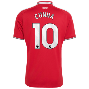 Maillot Domicile Manchester United adidas 2026-27 avec flocage Cunha 10, vue 4
