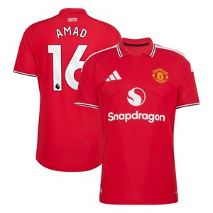 Maillot Domicile Manchester United adidas Authentic 2026-27 avec flocage Amad 16, vue 2